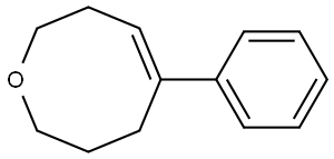 5-PHENYL-3,4,7,8-TETRAHYDRO-2H-OXOCINE Struktur