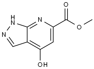 methyl 4-hydroxy-1H-pyrazolo[3,4-b]pyridine-6-carboxylate Struktur