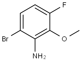 6-Bromo-3-fluoro-2-methoxyaniline Struktur