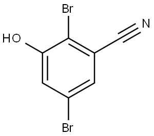 2,5-Dibromo-3-hydroxy-benzonitrile Struktur