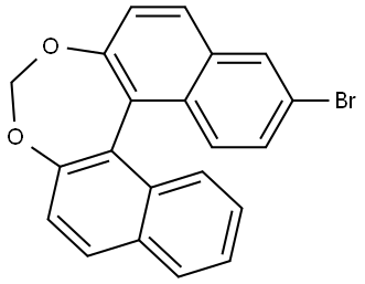 Dinaphtho[2,1-d:1',2'-f][1,3]dioxepin, 3-bromo- Struktur