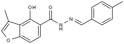 4-Hydroxy-3-methyl-5-benzofurancarboxylic acid (2E)-2-[(4-methylphenyl)methylene... Struktur