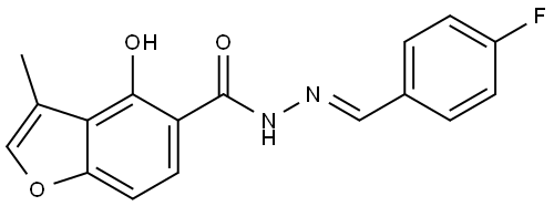 4-Hydroxy-3-methyl-5-benzofurancarboxylic acid (2E)-2-[(4-fluorophenyl)methylene... Struktur