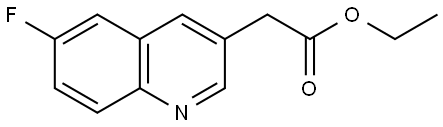 ethyl 2-(6-
fluoroquinolin-3-
yl)acetate Struktur