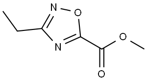 Methyl 3-ethyl-1,2,4-oxadiazole-5-carboxylate Struktur