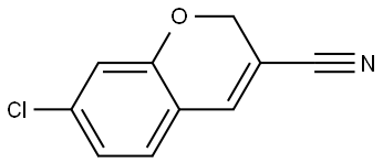 2H-1-Benzopyran-3-carbonitrile, 7-chloro- Struktur