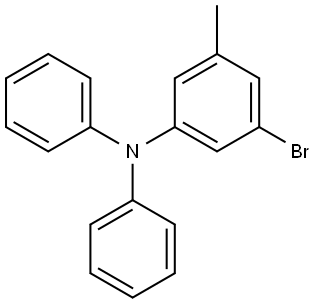 3-Bromo-5-methyl-N,N-diphenylaniline Struktur