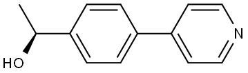 (S)-1-(4-(pyridin-4-yl)phenyl)ethan-1-ol Struktur