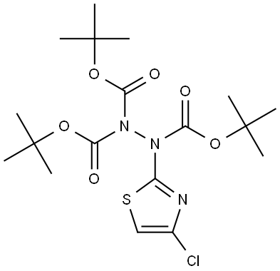 tri-tert-Butyl 2-(4-chlorothiazol-2-yl)hydrazine-1,1,2-tricarboxylate