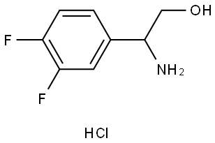 2-amino-2-(3,4-difluorophenyl)ethan-1-ol hydrochloride Struktur