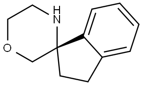 (S)-2,3-dihydrospiro[indene-1,3'-morpholine Struktur