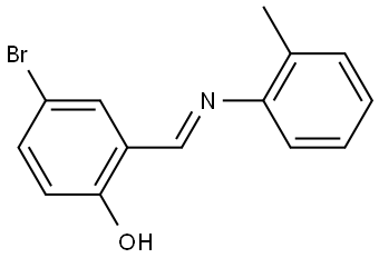 4-BROMO-2-(O-TOLYLIMINO-METHYL)-PHENOL Struktur