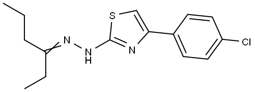 3-?己酮 2-?[4-?(4-?氯苯基)?-?2-?噻唑基]?腙, 2222386-54-9, 結(jié)構(gòu)式