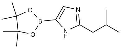 2-(iso-Butyl)imidazole-4-boronic acid pinacol ester Structure