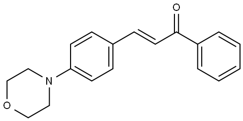 (E)-3-(4-MORPHOLIN-4-YL-PHENYL)-1-PHENYL-PROPENONE Struktur