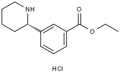 ethyl (S)-3-(piperidin-2-yl)benzoate hydrochloride Struktur