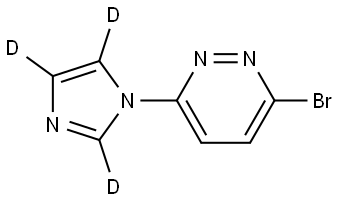 3-bromo-6-(1H-imidazol-1-yl-d3)pyridazine Struktur