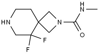 5,5-Difluoro-N-methyl-2,7-diazaspiro[3.5]nonane-2-carboxamide Struktur