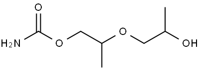 1-Propanol, 2-(2-hydroxypropoxy)-, 1-carbamate Struktur