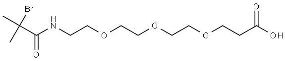 2-Bromo-2,2-dimethyl-acetamido-PEG3-acid Struktur