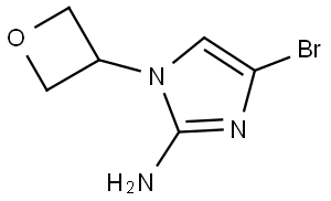 4-bromo-1-(oxetan-3-yl)-1H-imidazol-2-amine Struktur