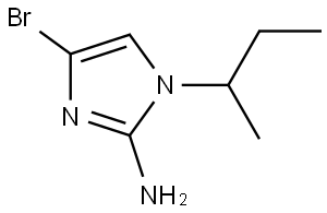 4-bromo-1-(sec-butyl)-1H-imidazol-2-amine Struktur