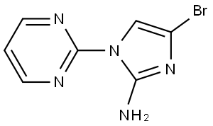 4-bromo-1-(pyrimidin-2-yl)-1H-imidazol-2-amine Struktur