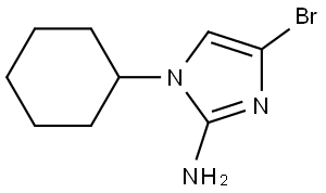 4-bromo-1-cyclohexyl-1H-imidazol-2-amine Struktur