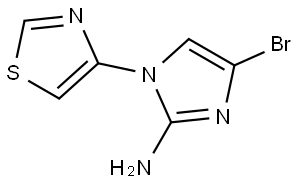 4-bromo-1-(thiazol-4-yl)-1H-imidazol-2-amine Struktur