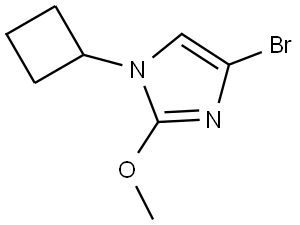 4-bromo-1-cyclobutyl-2-methoxy-1H-imidazole Struktur