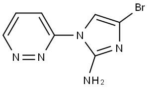 4-bromo-1-(pyridazin-3-yl)-1H-imidazol-2-amine Struktur