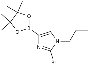 2-bromo-1-propyl-4-(4,4,5,5-tetramethyl-1,3,2-dioxaborolan-2-yl)-1H-imidazole|