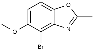 Benzoxazole, 4-bromo-5-methoxy-2-methyl- Struktur