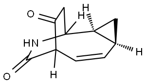 (2S,4S)-9-AZATRICYCLO[5.2.2.0(2,4)]UNDEC-5-ENE-8,11-DIONE Struktur