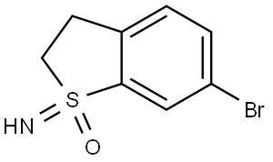 6-Bromo-1-imino-2,3-dihydro-1H-1l4-benzo[b]thiophene 1-oxide Struktur