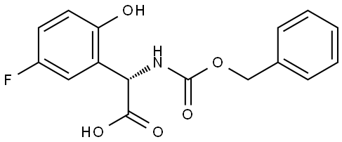 (S)-2-(((benzyloxy)carbonyl)amino)-2-(5-fluoro-2-hydroxyphenyl)acetic acid Struktur