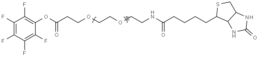 Biotin-PEG36-PFP ester Struktur