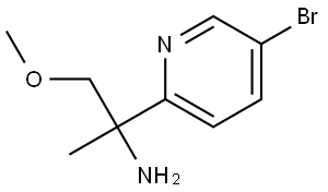 2-(5-bromopyridin-2-yl)-1-methoxypropan-2-amine Struktur