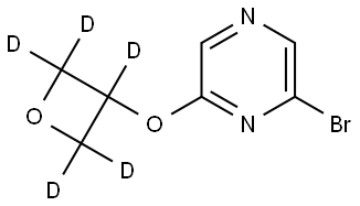 2-bromo-6-((oxetan-3-yl-d5)oxy)pyrazine Struktur