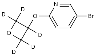 5-bromo-2-((oxetan-3-yl-d5)oxy)pyridine Struktur