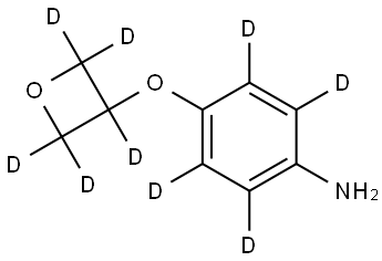 4-((oxetan-3-yl-d5)oxy)benzen-2,3,5,6-d4-amine Struktur