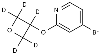 4-bromo-2-((oxetan-3-yl-d5)oxy)pyridine Struktur