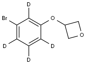 3-(3-bromophenoxy-2,4,5,6-d4)oxetane Struktur