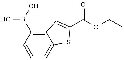 2-(Ethoxycarbonyl)-1-benzothiophene-4-boronic acid Struktur