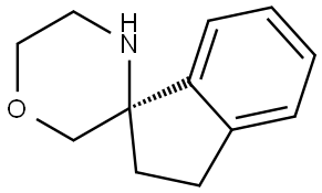 (R)-2,3-dihydrospiro[indene-1,3'-morpholine Struktur