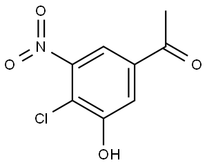 1-(4-Chloro-3-hydroxy-5-nitro-phenyl)-ethanone Struktur