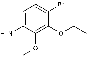 4-Bromo-3-ethoxy-2-methoxybenzenamine Struktur