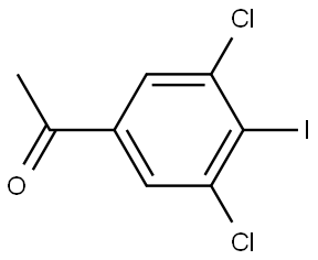 1-(3,5-dichloro-4-iodophenyl)ethanone Struktur