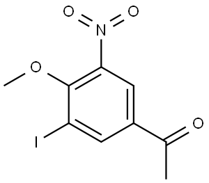 1-(3-Iodo-4-methoxy-5-nitro-phenyl)-ethanone Struktur