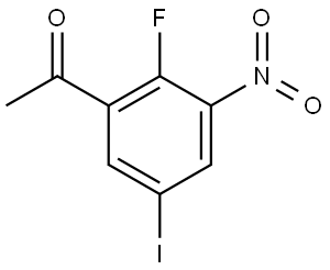 1-(2-Fluoro-5-iodo-3-nitro-phenyl)-ethanone Struktur